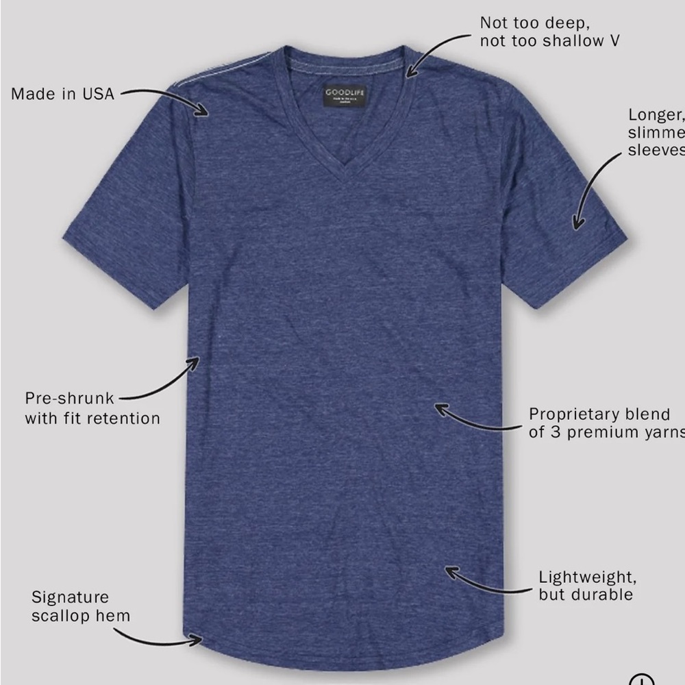 Good Life Supima Scallop Crew